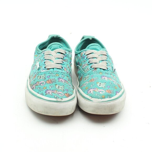 Vans Little Girls Green Lace Up Sneakers - Picture 3 of 11